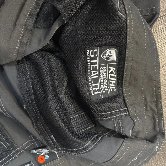 Kuhl Renegade Stealth Convertible Mens 34x30 Grey Zip Off Hiking Cargo Shorts - Picture 8 of 16